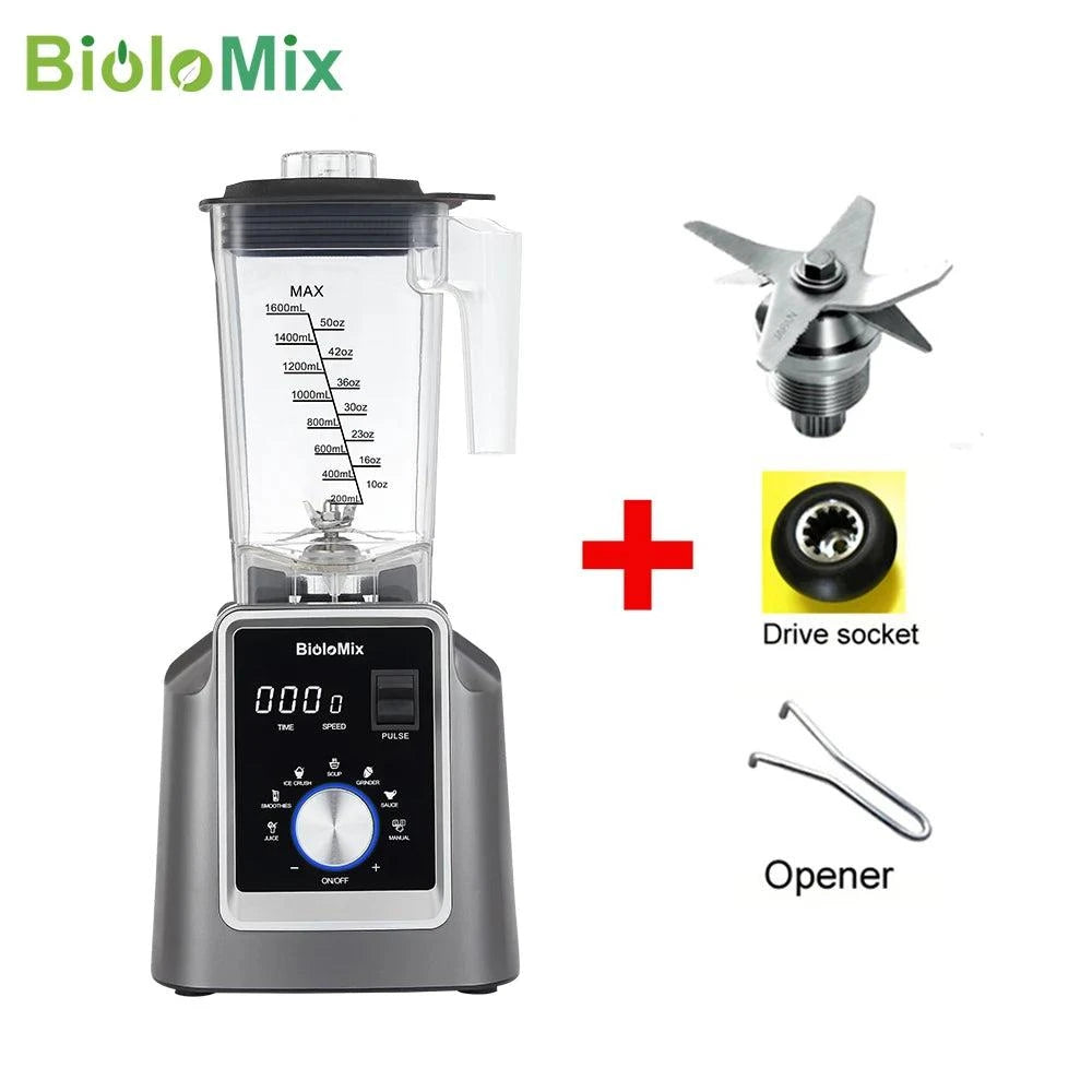 Biolo-Mix Digital BPA FREE 2L Automatic Program, Professional Commercial Blender, Mixer Juicer, Food Processor Ice, Smoothies Fruit