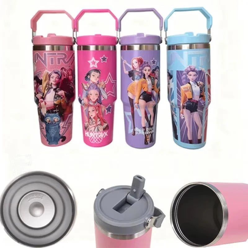 900ml K-Pop Demon Hunters Stainless Steel