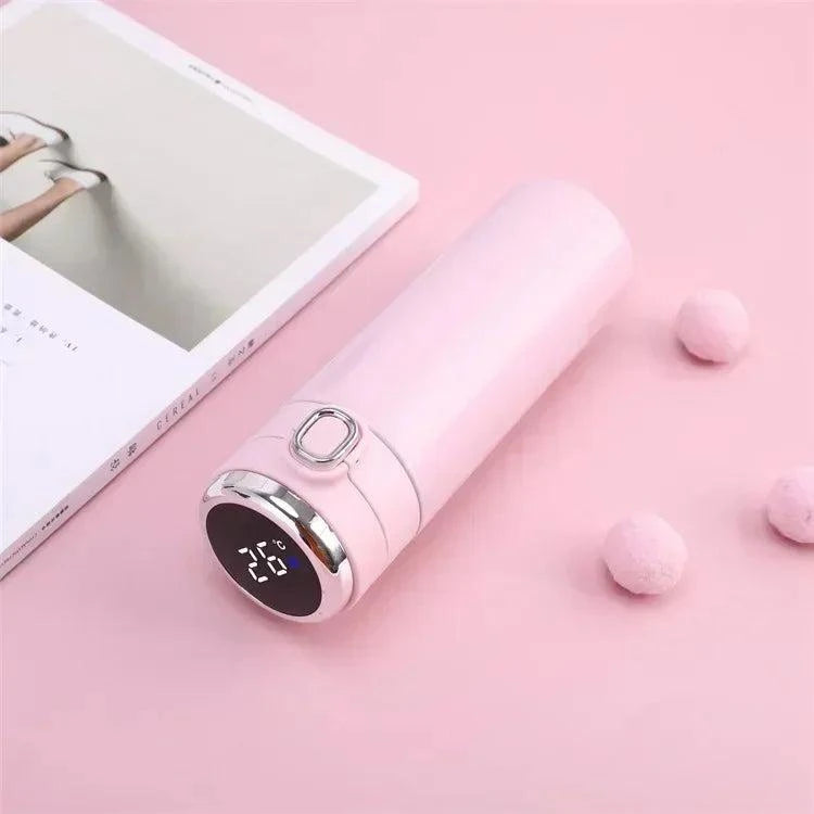 Smart Flip Lid Stainless Steel Thermos with Temperature Display