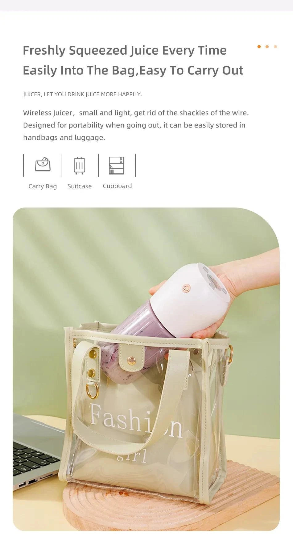 Portable Electric Juicer Blender