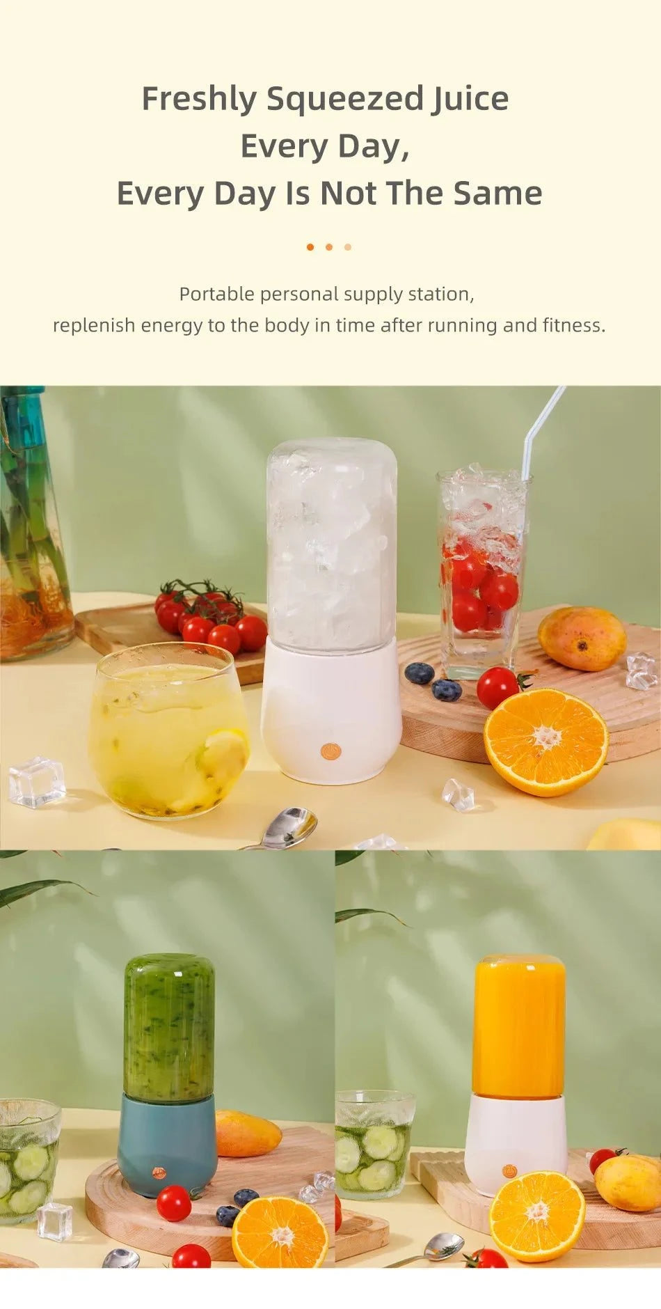 Portable Electric Juicer Blender
