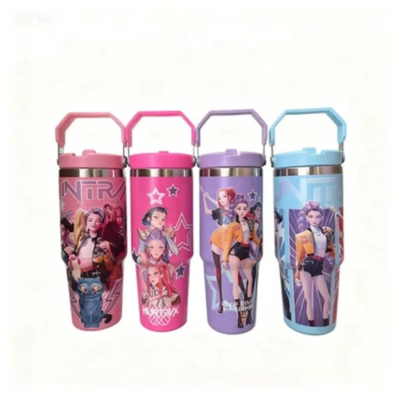 900ml K-Pop Demon Hunters Stainless Steel