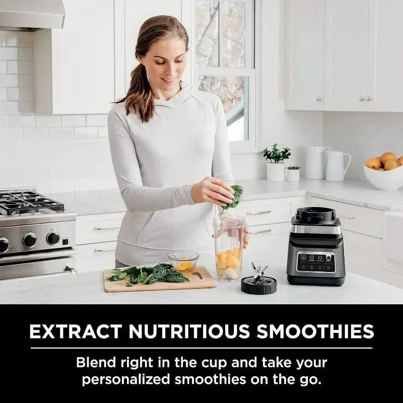 Ninja BN751 Professional Plus DUO Blender, 1400 Peak Watts, 3 Auto-IQ Programs for Smoothies