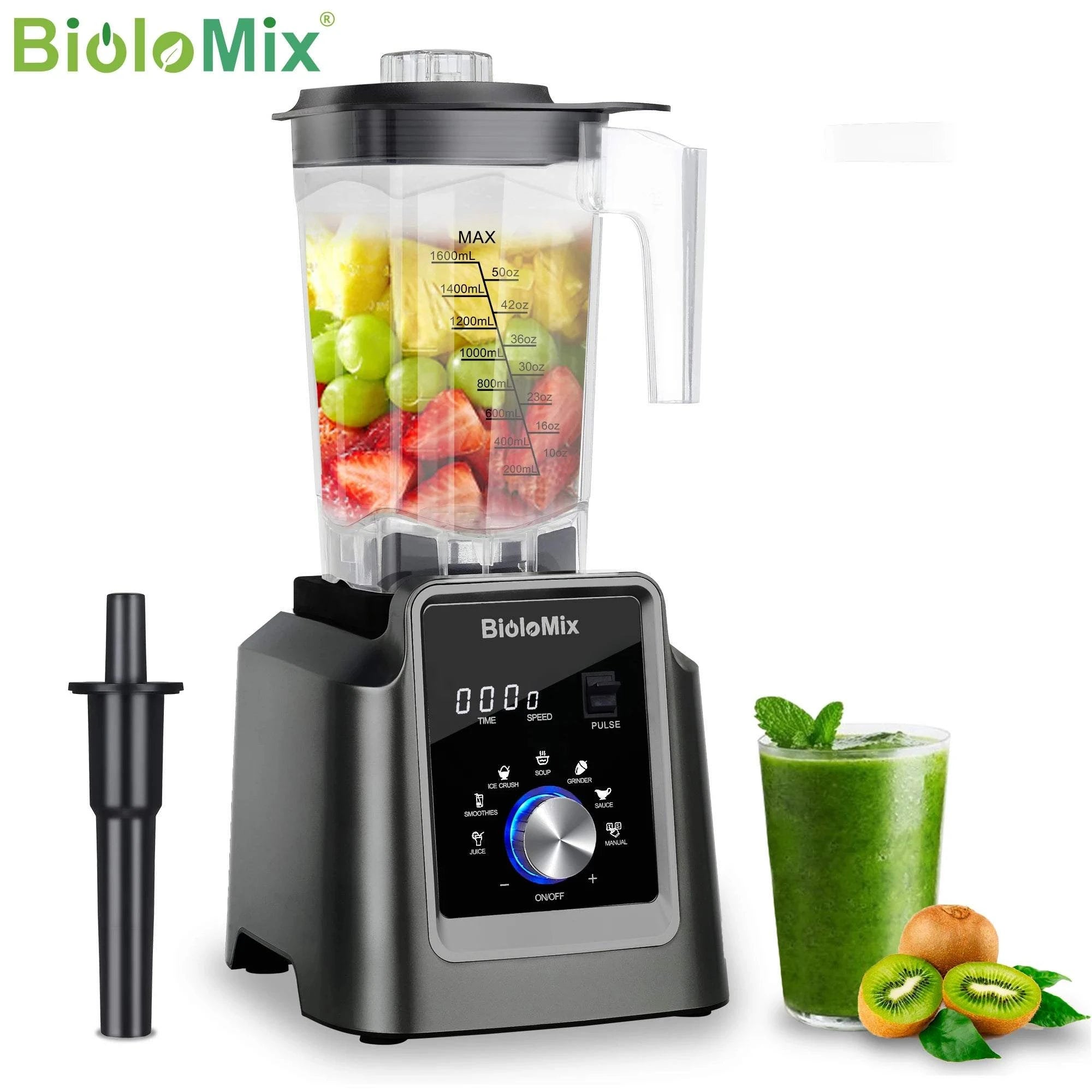 Biolo-Mix Digital BPA FREE 2L Automatic Program, Professional Commercial Blender, Mixer Juicer, Food Processor Ice, Smoothies Fruit