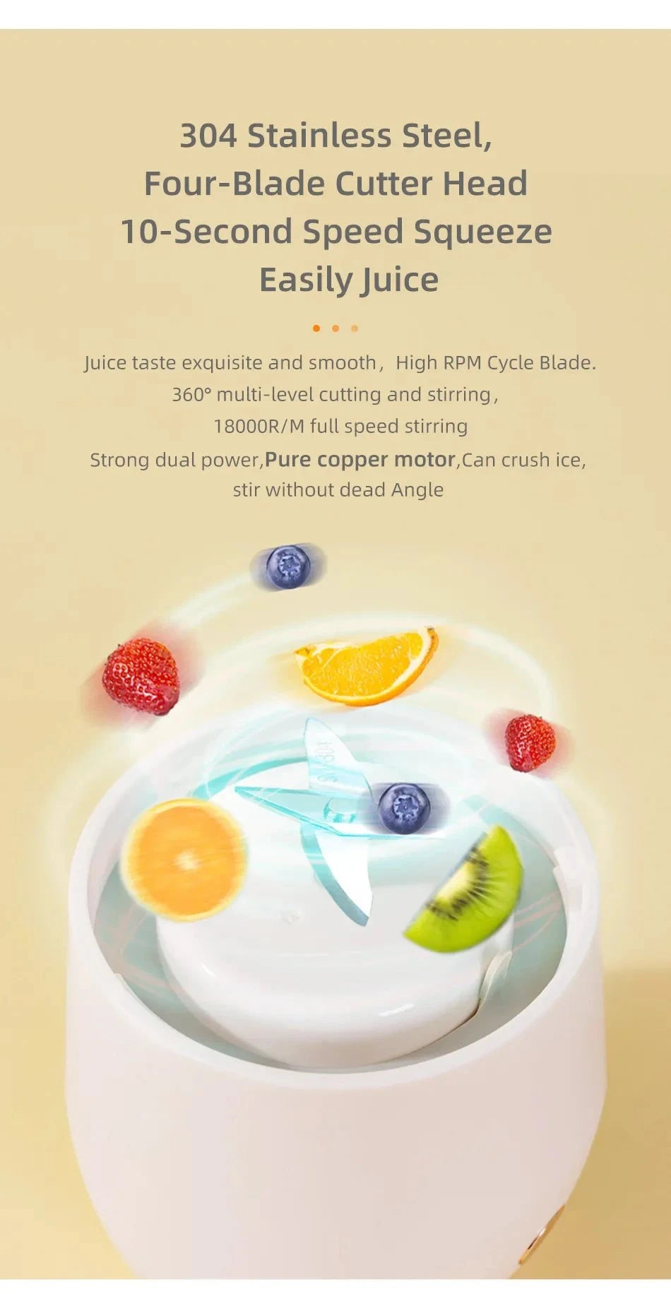 Portable Electric Juicer Blender