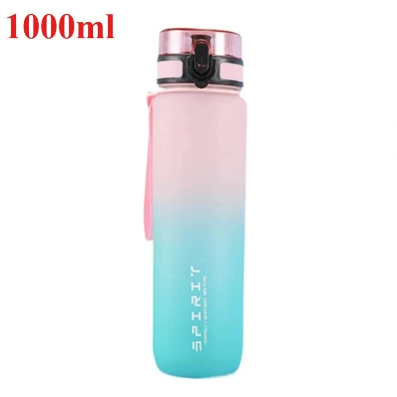 500ML/1000ML Large Capacity Sports Water Bottle