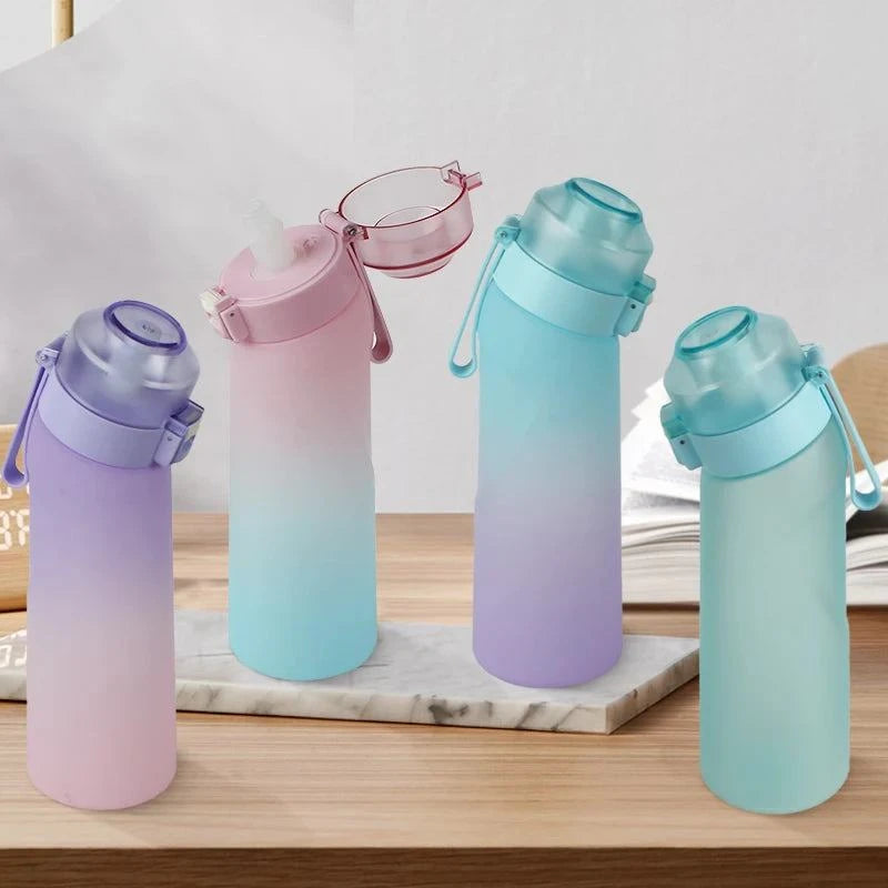 650ML Flavoured Water Bottle With 9 Flavour Pods & Straw