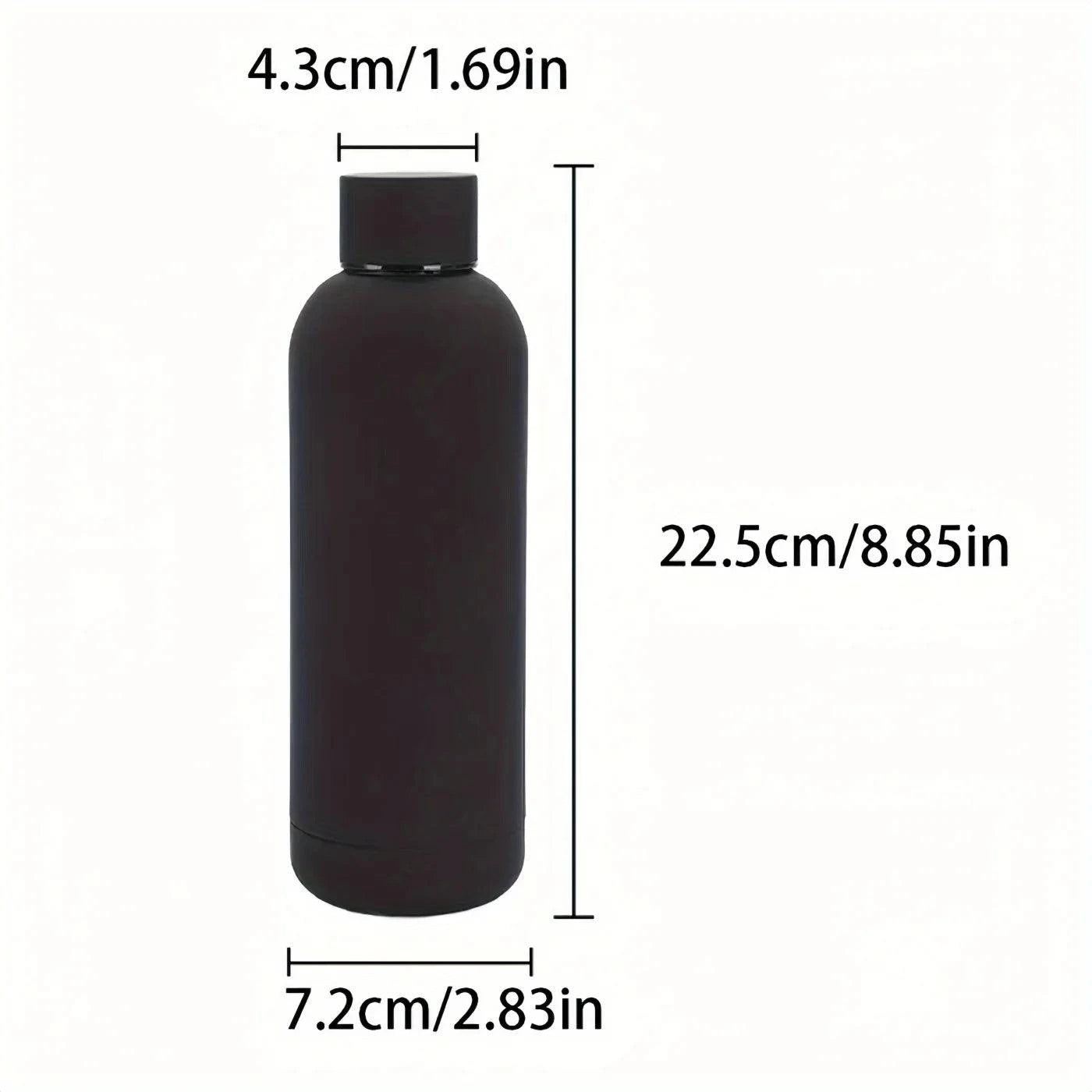 Personalised Carving Text Water Bottle - Custom Name