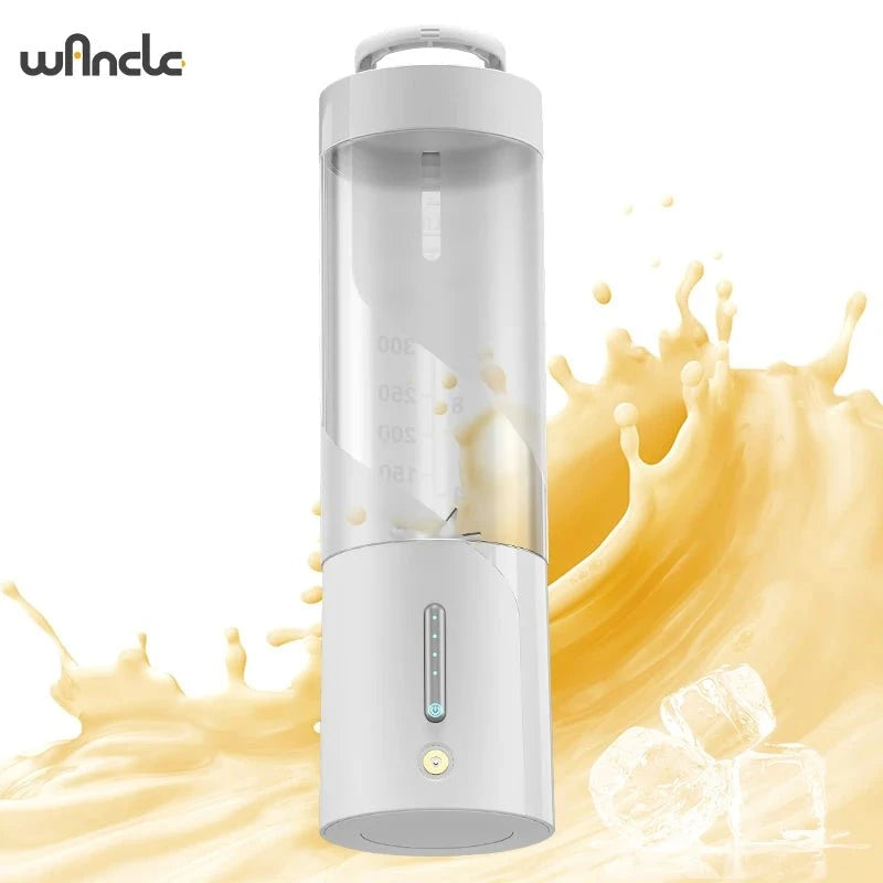 Portable Electric Juice Blender, USB Rechargeable, Fruit Juicer Mixer for Shakes Smoothies 450ML Juicing Cup