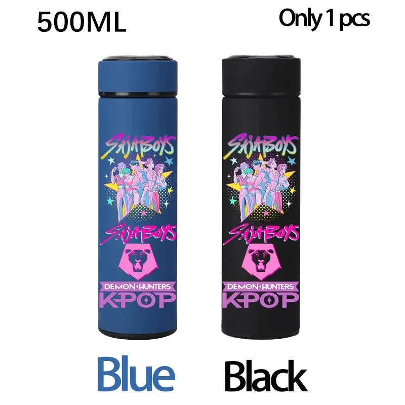 K-Pop Demon Hunters 500ML Stainless Steel Water Bottle