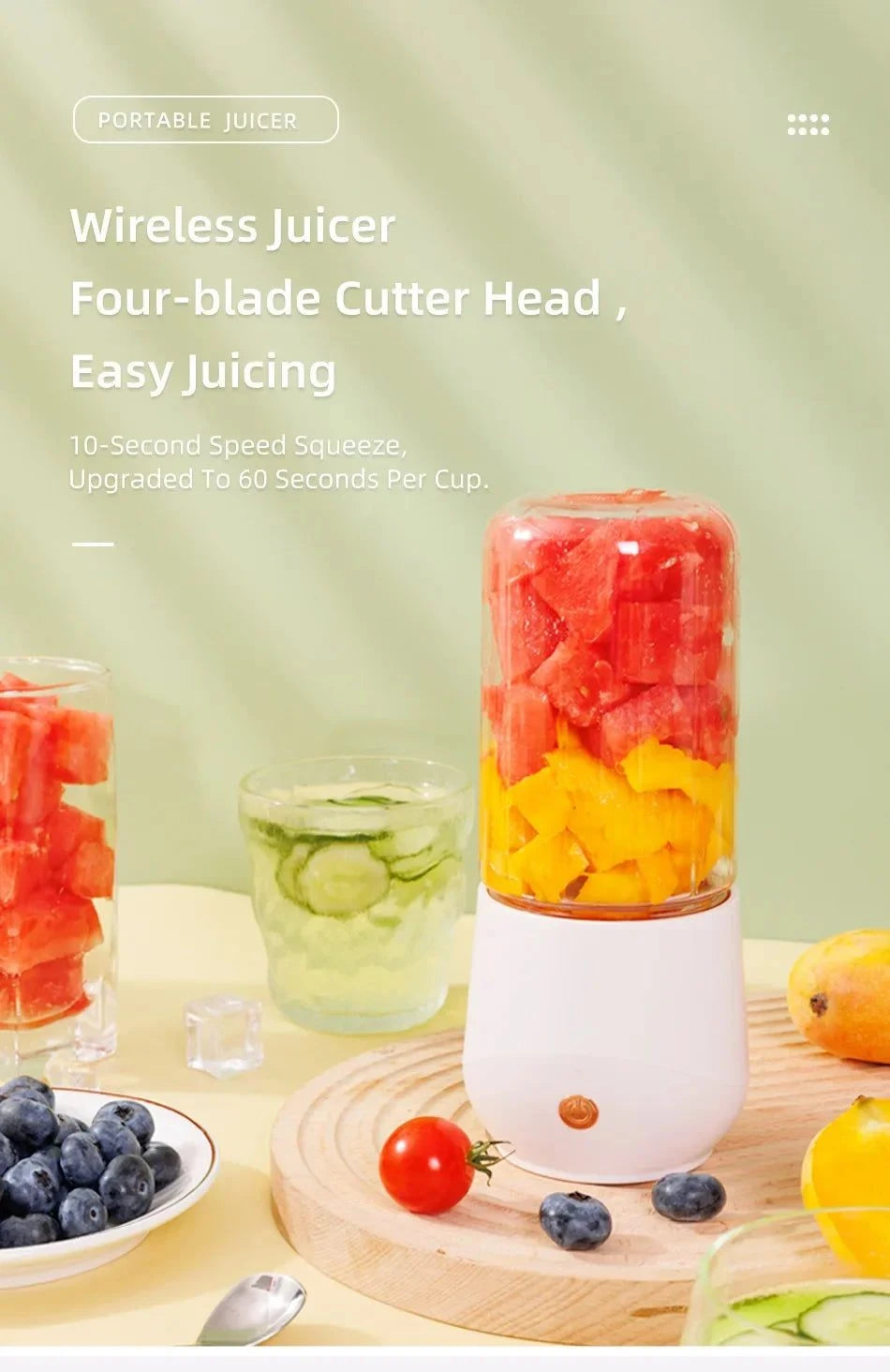 Portable Electric Juicer Blender