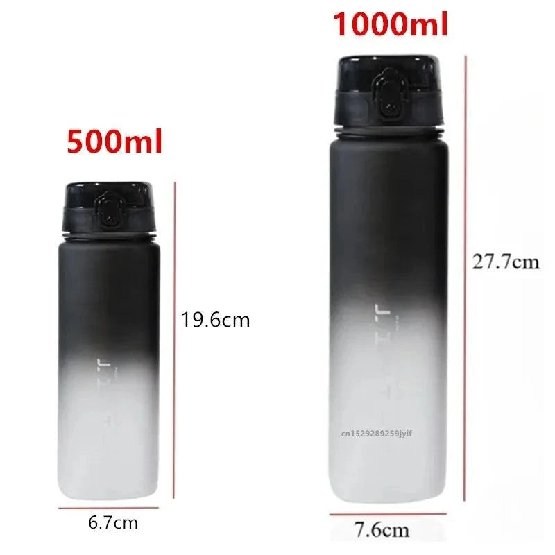 500ML/1000ML Large Capacity Sports Water Bottle