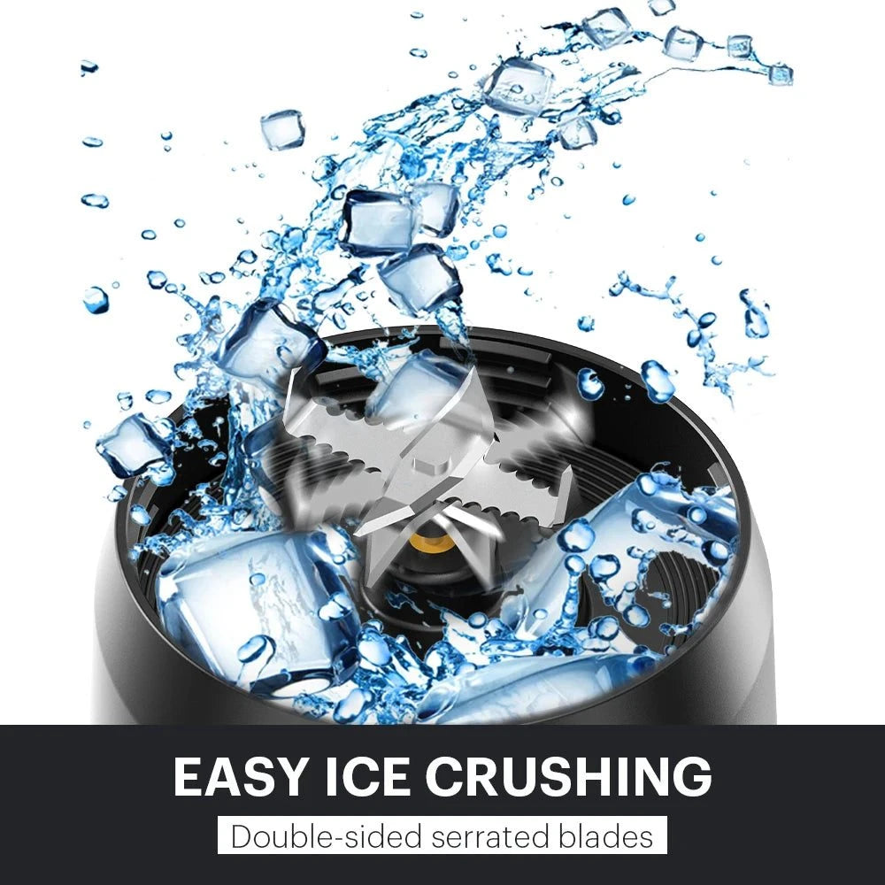 New Arrival Tritan BPA Free 600ml USB Rechargeable Portable Blender, Ice Crushing Easy-Cleaning Low Noise