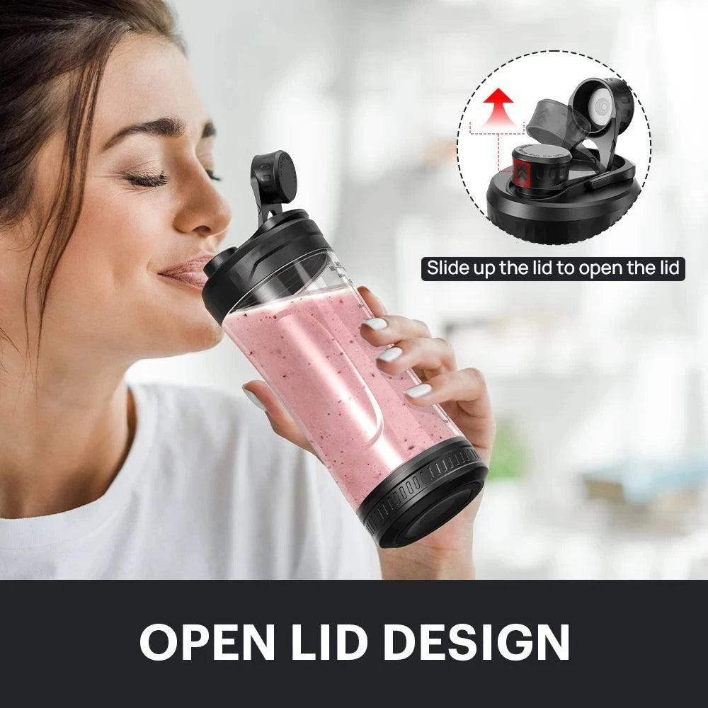 New Arrival Tritan BPA Free 600ml USB Rechargeable Portable Blender, Ice Crushing Easy-Cleaning Low Noise