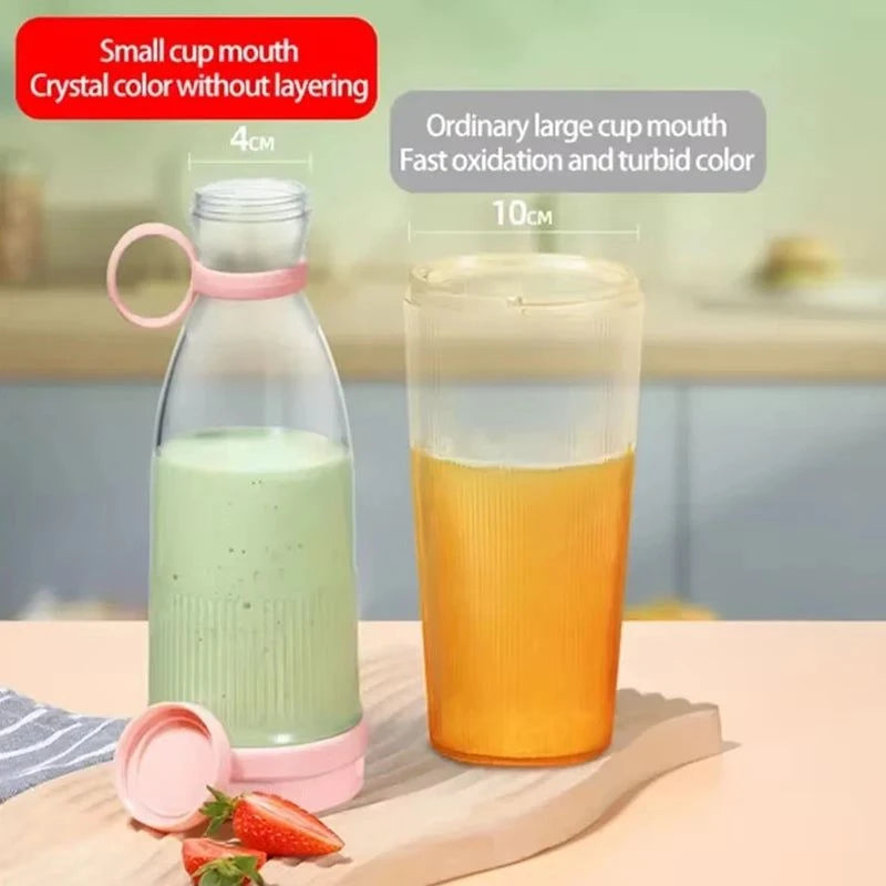 Electric Juicer Cup 6 Blades,  USB Portable.