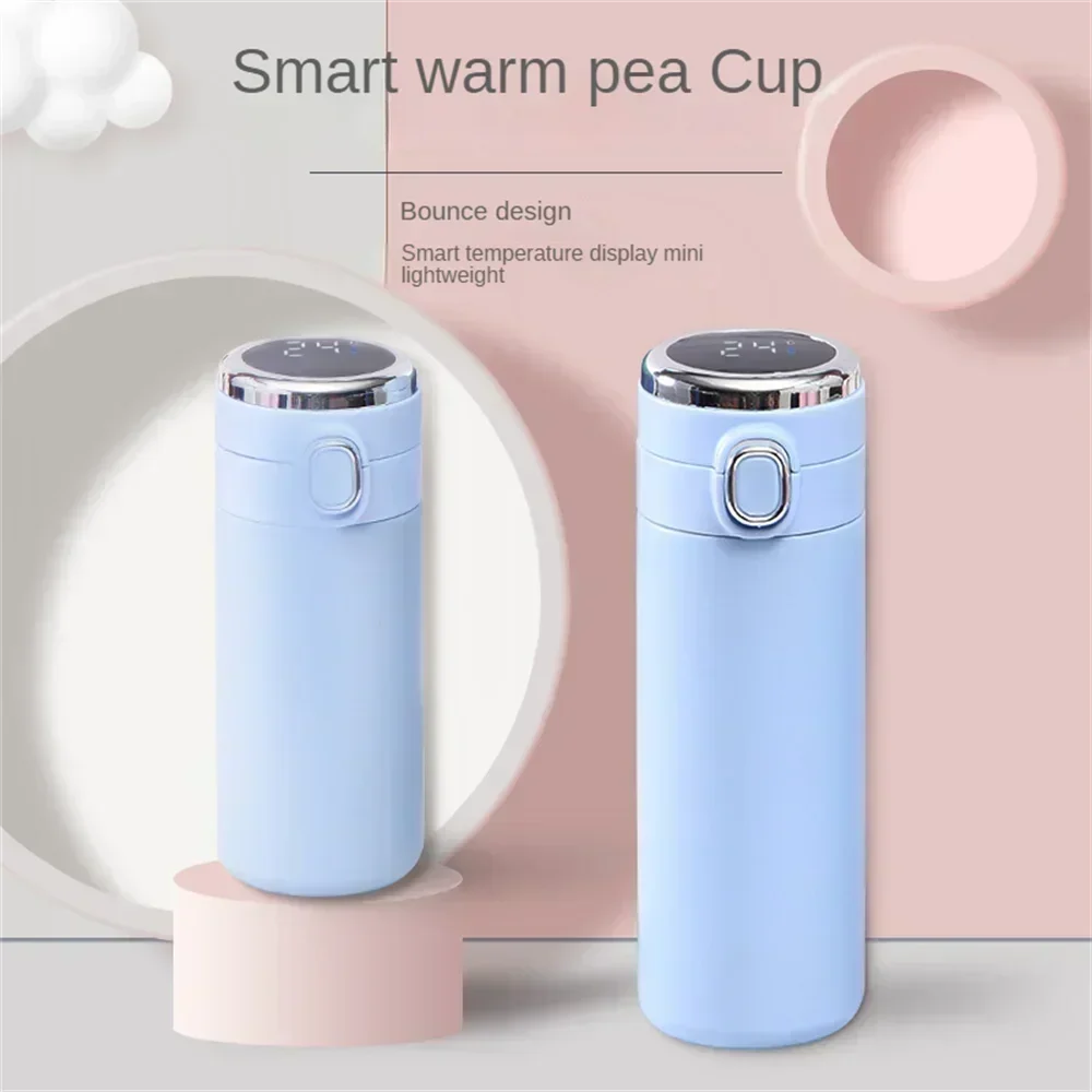 Smart Flip Lid Stainless Steel Thermos with Temperature Display