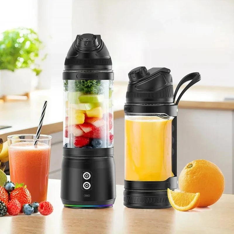 Portable Electric Blender 700ML, USB Rechargeable, Fruit, Milkshake, Smoothies.