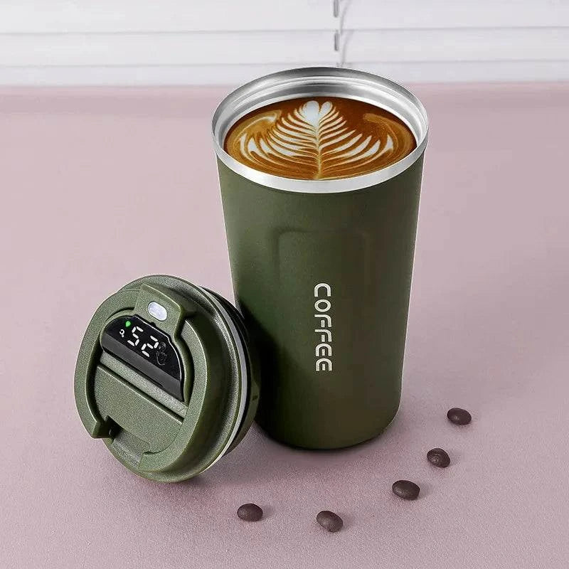 450ml Thermos Bottle Smart Display, Stainless Steel