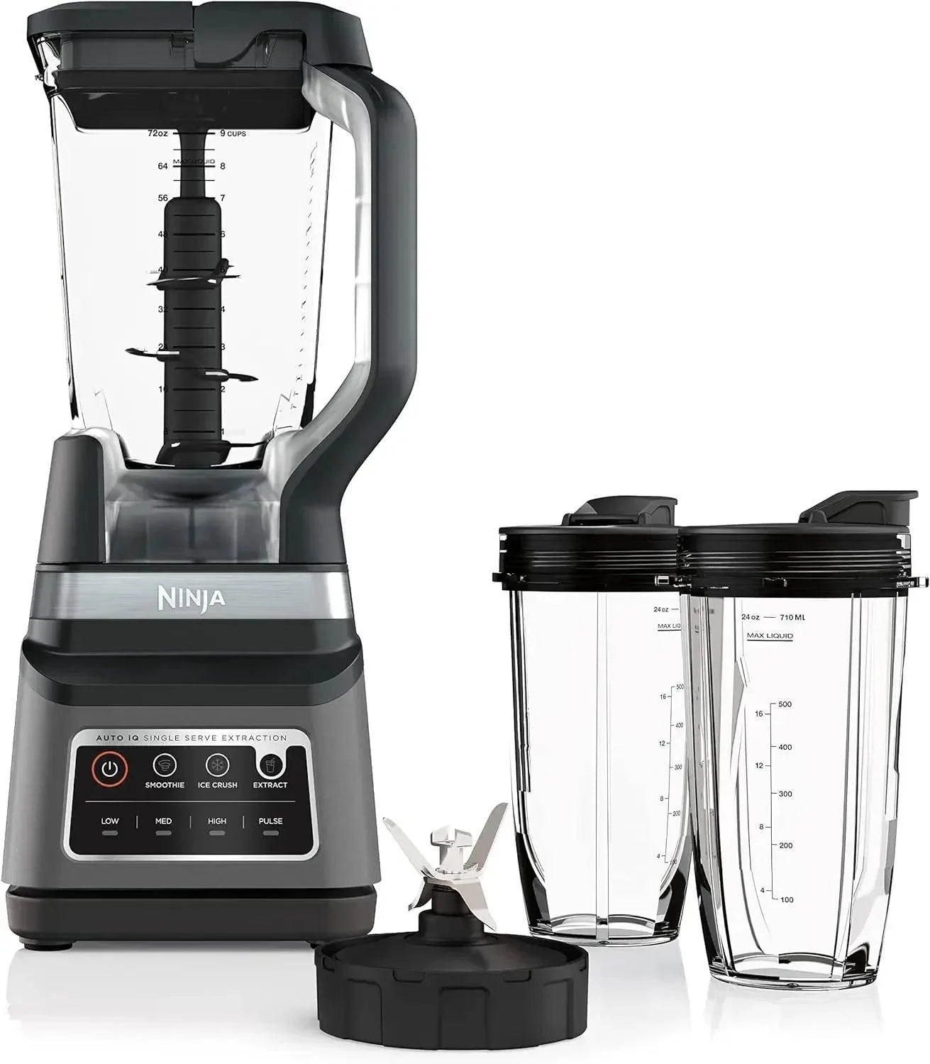 Ninja BN751 Professional Plus DUO Blender, 1400 Peak Watts, 3 Auto-IQ Programs for Smoothies
