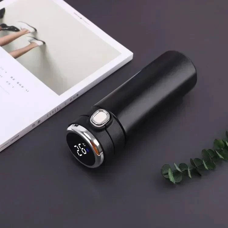 Smart Flip Lid Stainless Steel Thermos with Temperature Display