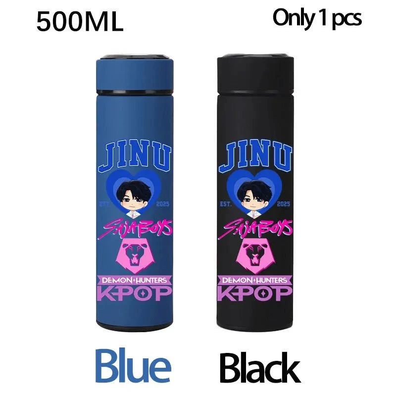 K-Pop Demon Hunters 500ML Stainless Steel Water Bottle