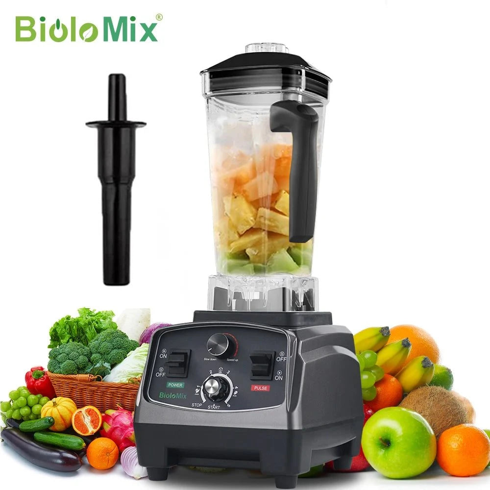 BioloMix 3HP 2200W Heavy Duty Grade, Mixer Juicer, Fruit Food Processor, Ice Smoothies BPA Free 2L Jar