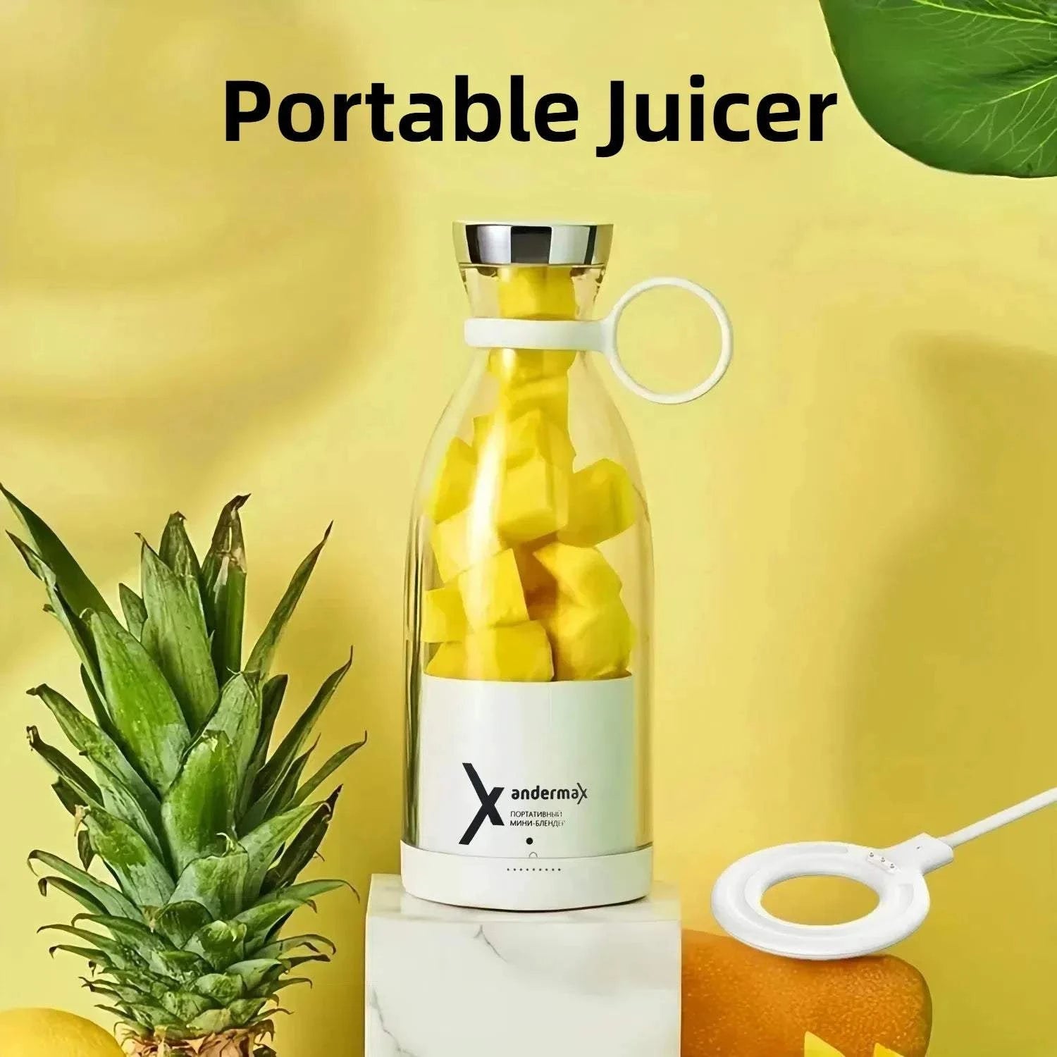 Portable Electric Juicer, Usb Connection Included.