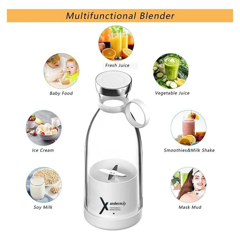 Portable Electric Juicer, Usb Connection Included.
