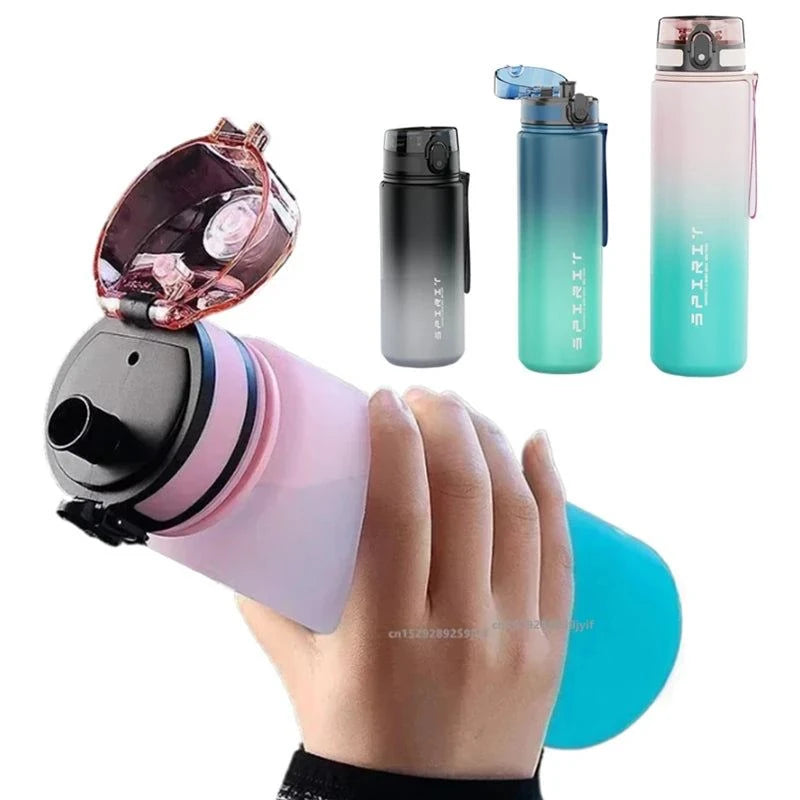500ML/650ML/1000ML Sports Water Bottle Leak Proof