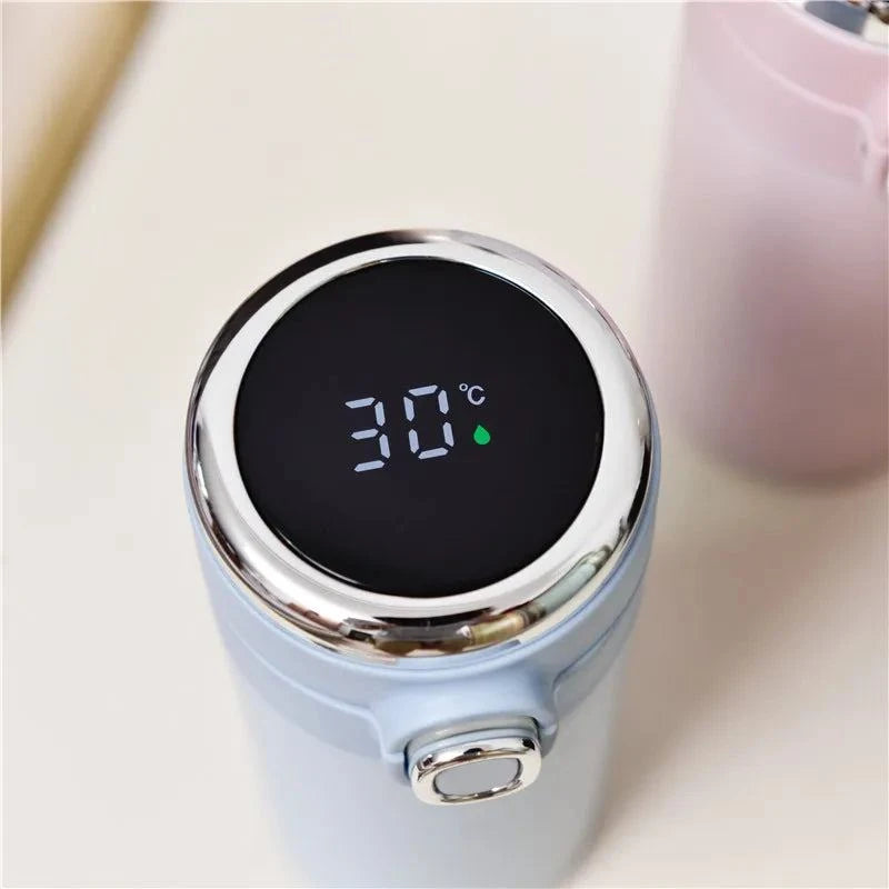Smart Flip Lid Stainless Steel Thermos with Temperature Display
