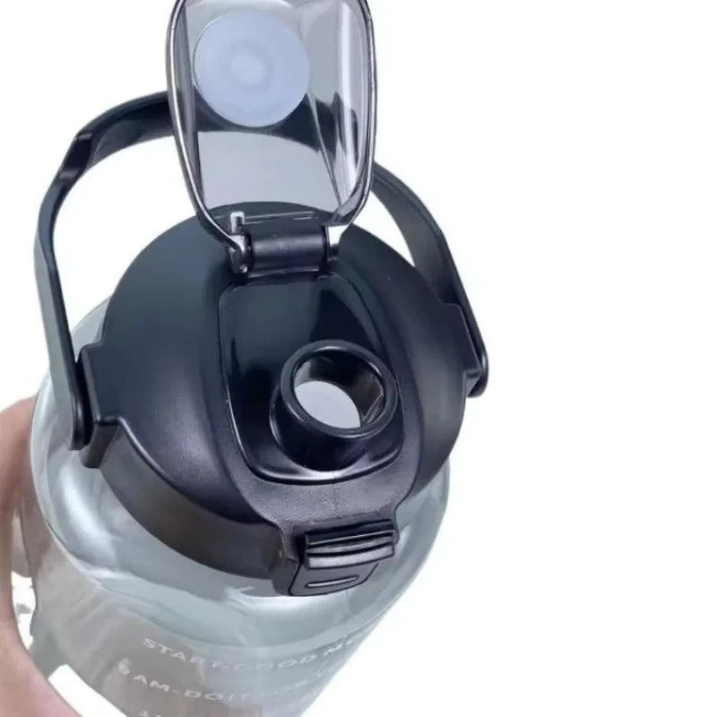 2 Liters Straw Plastic Water Bottle