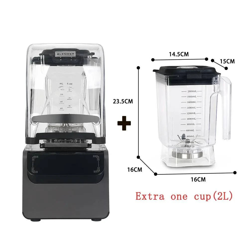 ITOP Heavy Duty Commercial Blender Ice Smoothies Crusher Food Mixer Juicer Food Processor With Reprograming Function